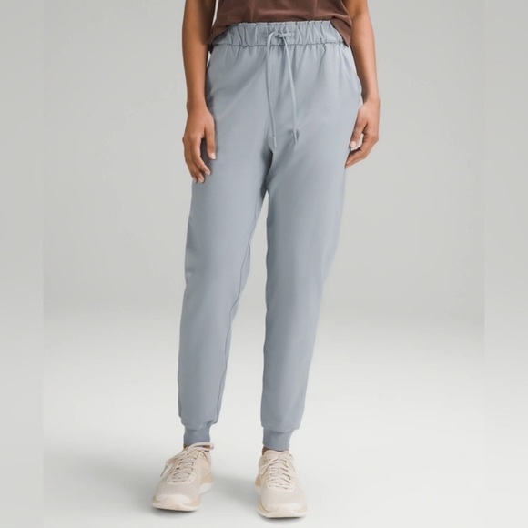 lululemon athletica Pants - Lululemon Stretch High Rise Jogger Pants Chambray Blue Size 12 NWT